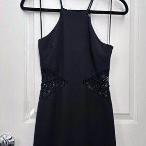 NSR Lace Cut Out Mermaid Midi Dress